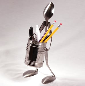 Image of Pencil Cup Holder - Spoon - Forked Up Art