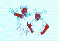 cat-Mac & bunny-Charlie