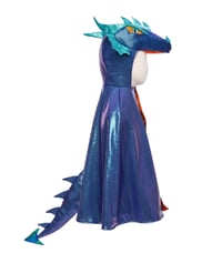 Image 3 of Azure Metallic Dragon Cape