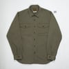 #205 BWS-04 SCOUT OVERSHIRT 9.5 oz. olive green military sateen (size M)