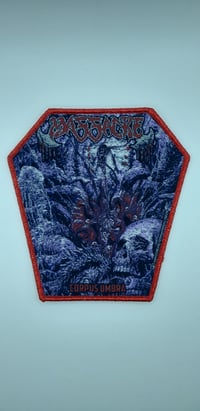 Official Massacre - Corpus Umbra Coffin Red Glitter Border Patch