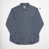 #202 BWS-01 WORK SHIRT 6.5 oz. blue cord stripe (size M)