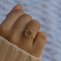 Image 4 of Octagon Star Baha'i Ringstone  symbol signet ring