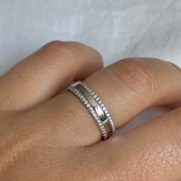 Image 5 of Eternity band sparkle Baha'i Ringstone symbol ring