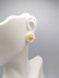 Image 9 of Cute Silly Fried Egg Stud Earrings