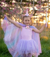 Image 2 of Rainbow Unicorn Cape & Headband