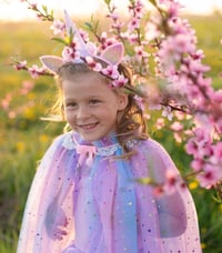 Image 3 of Rainbow Unicorn Cape & Headband