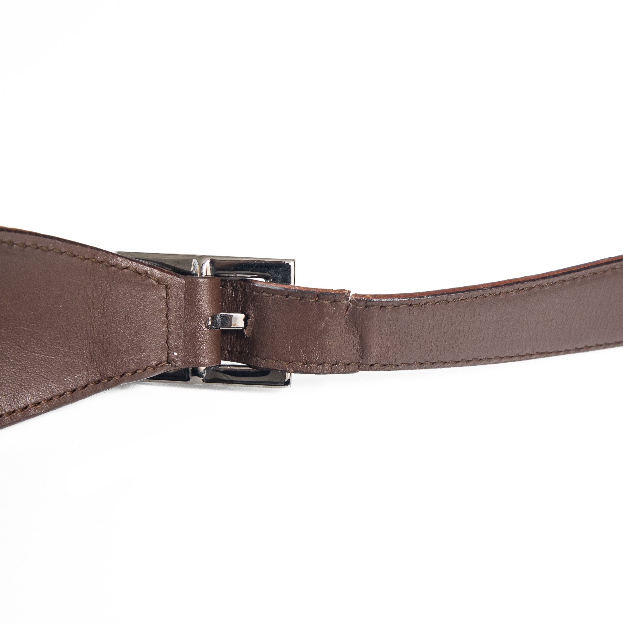 Image of Gucci Jackie Navy Canvas Brown Leather Shoulder Bag 