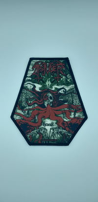 Official Tsjuder - Helvegr Coffin Black Border Patch