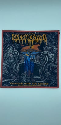 Official Fleshcrawl - Descend Into The Absurd Red Border Patch