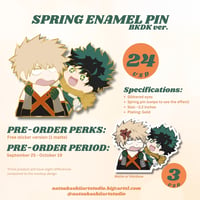 BNHA BKDK: SPRING ENAMEL PIN 