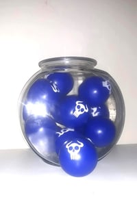 3" Royal Blue "Dweeb Skull Hellmutt Mask" Stress Balls (Summer/Fall 2024)