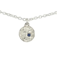Image 2 of Winter Lake Ruby, Sapphire or Champagne Diamond Pendant