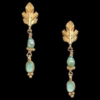 FEUILLE de PERLE + Aqua Chalcedony