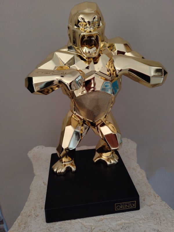 Richard ORLINSKI Kiwikong Enceinte Gold Or Chrome Numérotée valise 