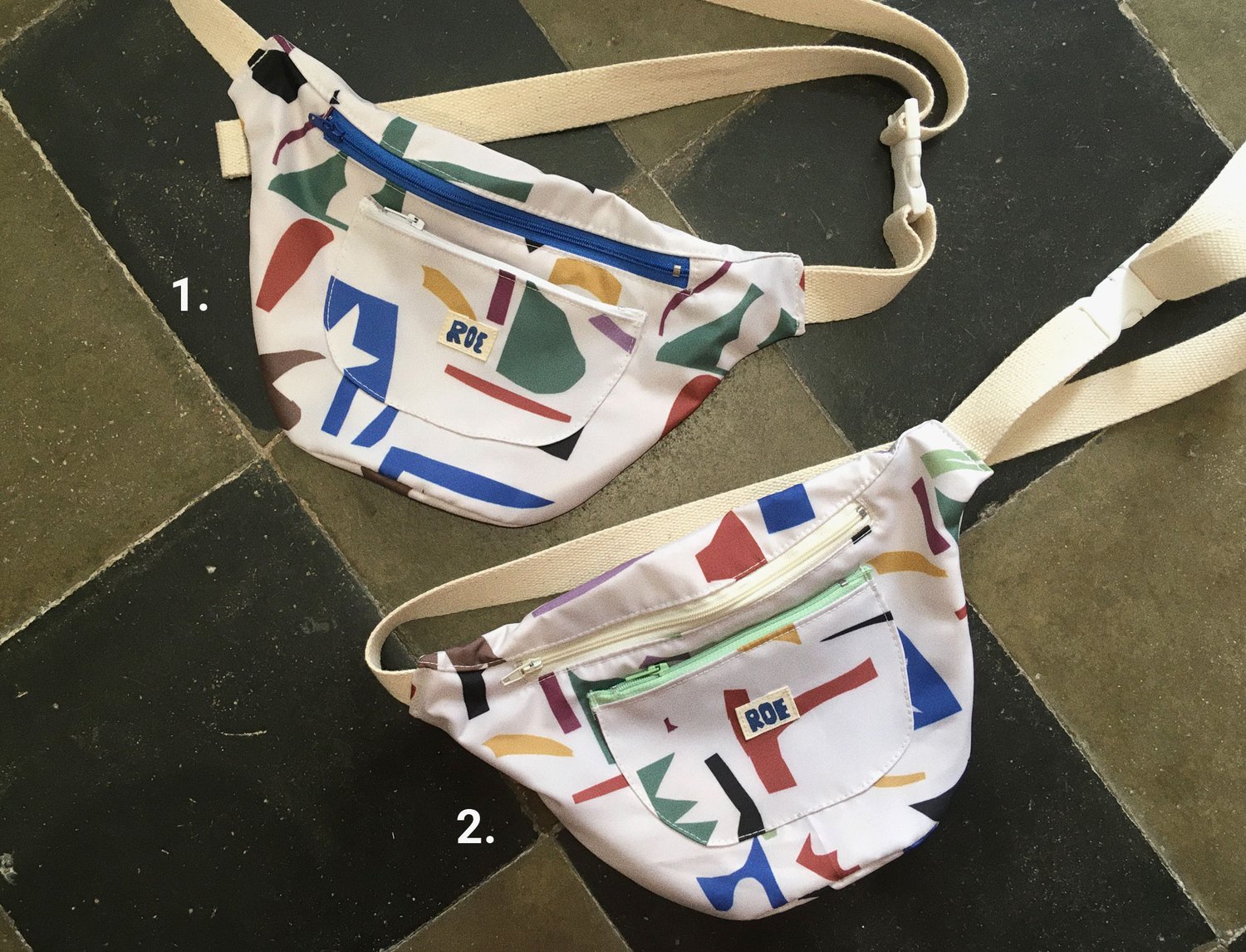 Image of WHITE CUT OUTS WAIST BAG