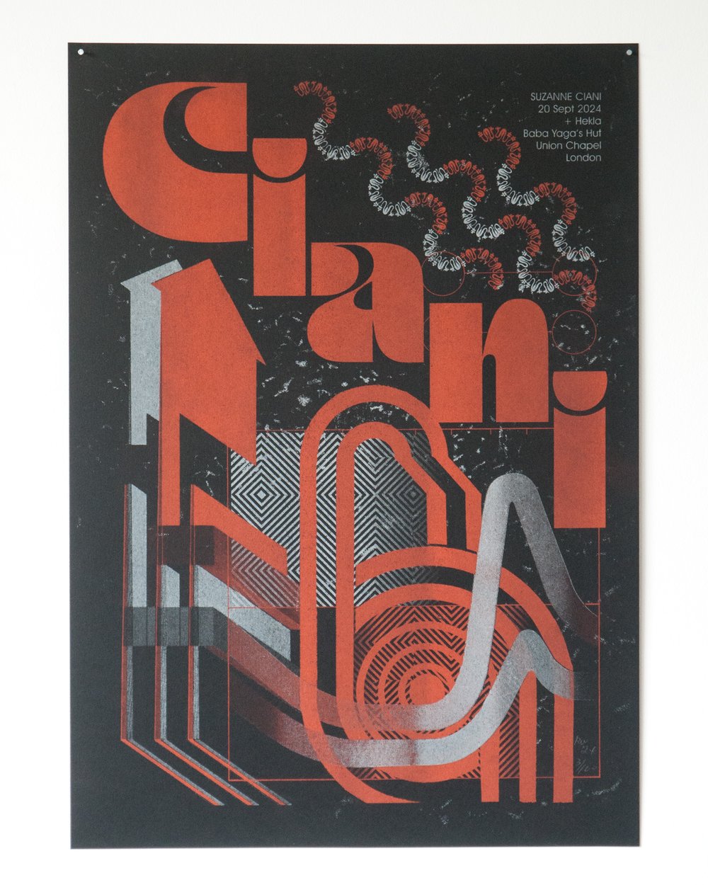 Image of Suzanne Ciani at Union Chapel: Limited Edition Risograph prints