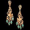 NUAGES BAROQUE Earring Big - Emeralds