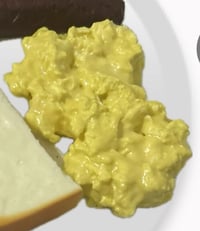 Image 2 of Sausage link, Scrambled Eggs and half Slice of bread