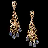 NUAGES BAROQUE Earring Big - 4 Labradorite