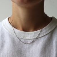 Image 1 of SPIRAL CHAIN NECKLACE IN SILVER
