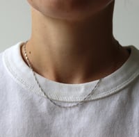 Image 3 of SPIRAL CHAIN NECKLACE IN SILVER