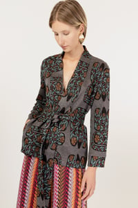 Image 1 of KIMONO MARYLIN SNAKE GRIGIO