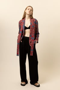 Image 2 of KIMONO MARYLIN SNAKE BLU