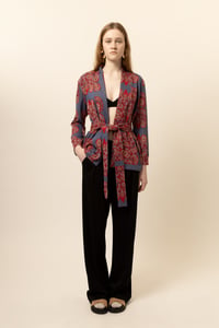 Image 3 of KIMONO MARYLIN SNAKE BLU