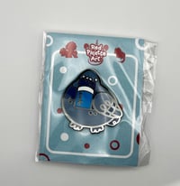 Image 4 of London Pigeon Enamel Pin with Oyster Card - 1.25 Inches