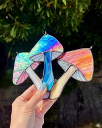 Image 1 of Iridescent Mushroom suncatchers 