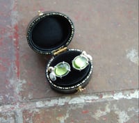 Image 3 of Peridot cluster stud earrings 