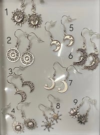 Image 1 of Sun & Moon Earrings 