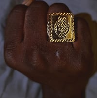 Image 1 of UNISEX GYE NYAME ADINKRA RING