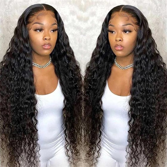 Image of DEEP WAVE 13X6  3D FRONT LACE WIG 150 Density