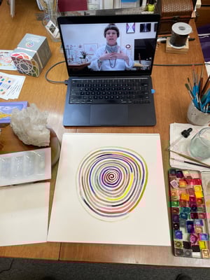 Image of Friday Watercolor Meditation ~ 10am - 11am