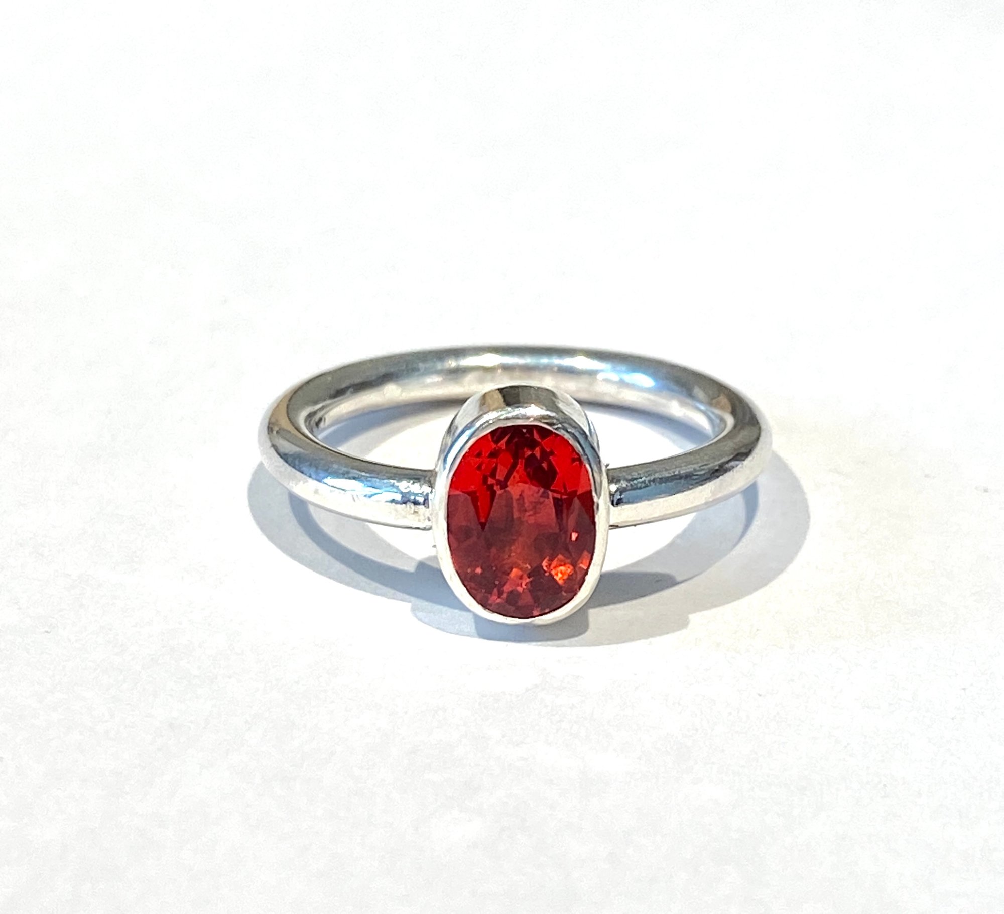 Bague grenat rouge sale