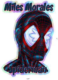 4" Miles Morales Spiderman holographic