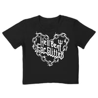 Image 1 of Hell Bent For Glitter Cropped Tee