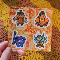 Image 4 of MK88 KHAOS REIGNS 4" x 4" STICKER SHEET 