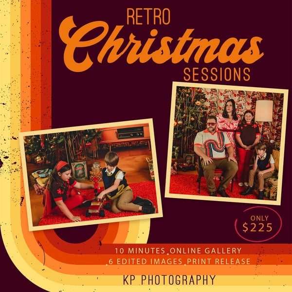 Image of Nov 16th at 11:15am Retro Christmas Session