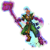 5" Knolan holographic sticker