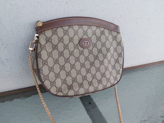 Image of Vintage Gucci brown GG monogram bag