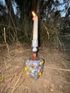 buttery pebbles fill my pockets candle stick 