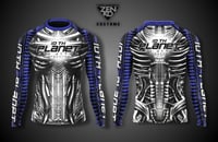 Cyborg Ranked Rash Guard - Blue