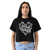 Image 2 of Hell Bent For Glitter Cropped Tee