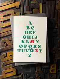 Image 7 of A-Z Tree | letterpress Christmas card