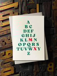 Image 6 of A-Z Tree | letterpress Christmas card