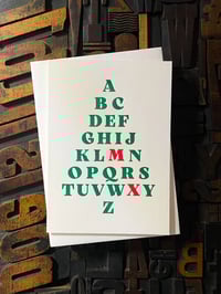 Image 5 of A-Z Tree | letterpress Christmas card