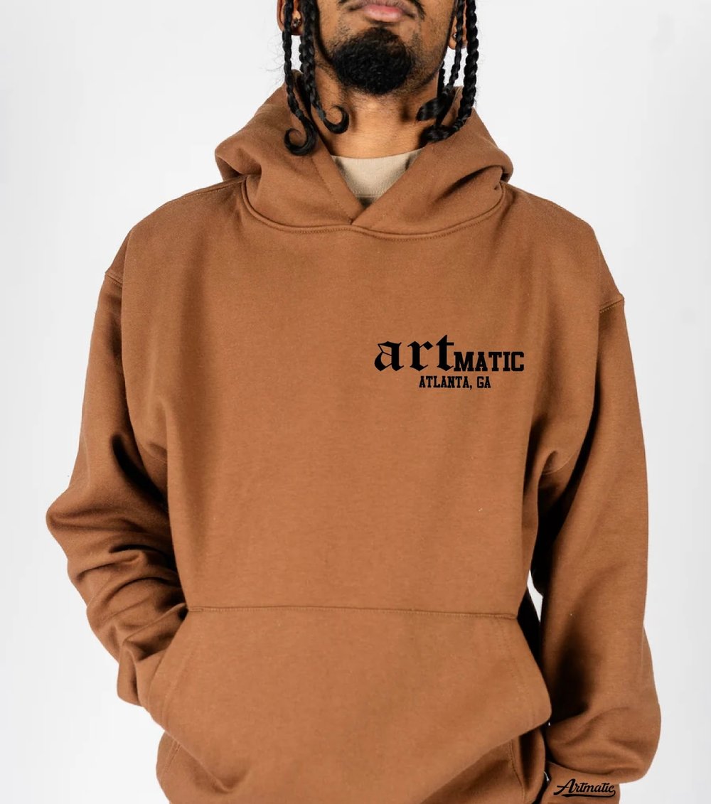 Artmatic “Old English “ Hoodie (Black, Red, Brown )